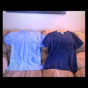 2 size small scrub tops